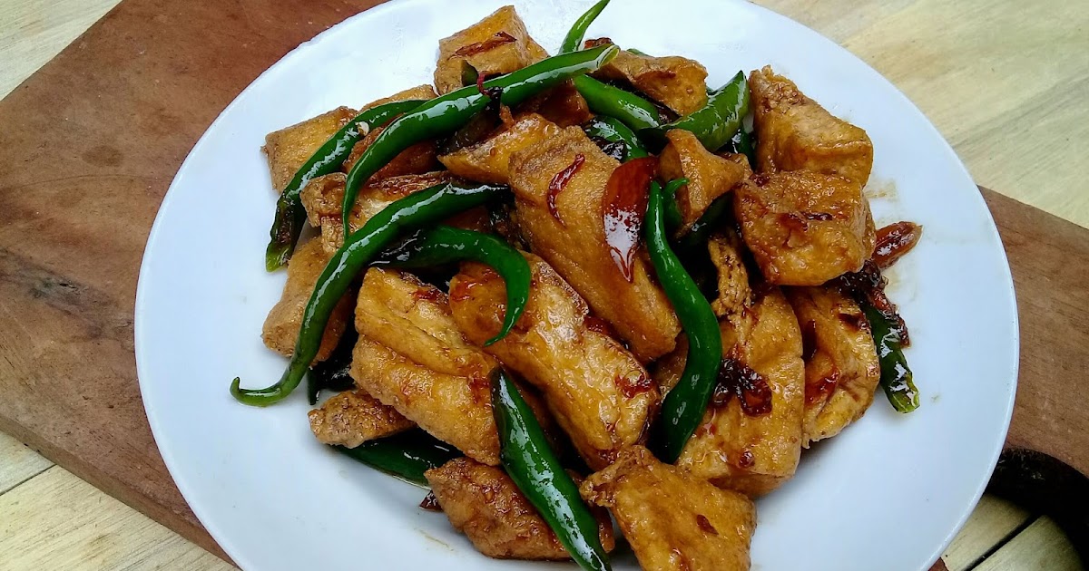 Resep cara membuat tahu kecap cabe ijo Yeni