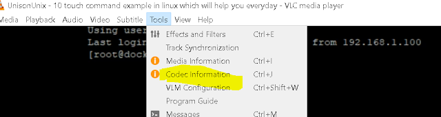 VLC Codec info