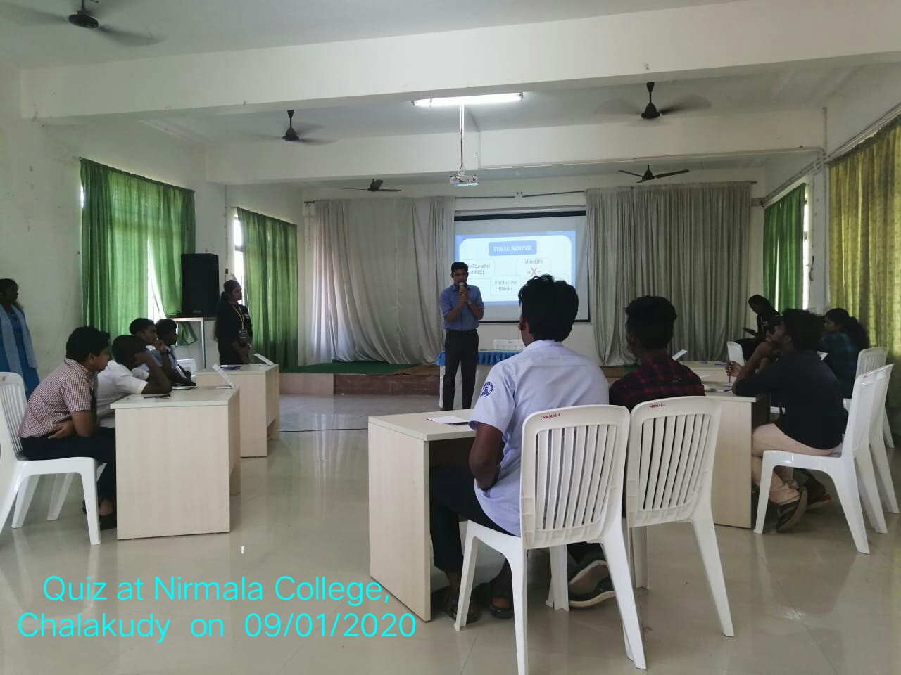 Quiz at Nirmala College Chalakudy on January 09 2020 by Mestin