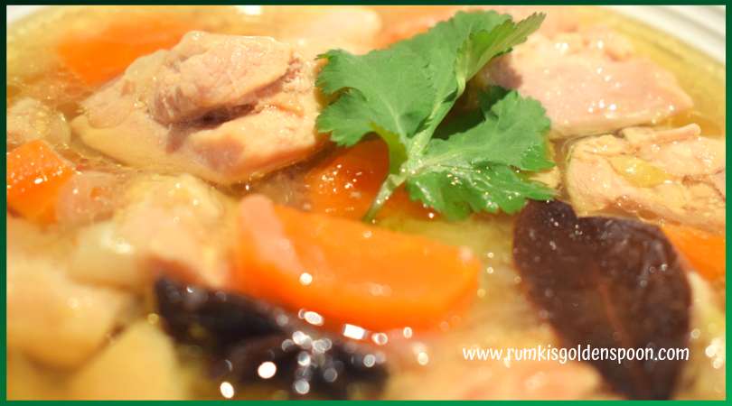 Instant Chicken Stew, Chicken Soup, Home Style Chicken Stew, Chicken, Food, Traditional , Healthy, Quick and Easy, Indian recipe, Rumki's Golden Spoon