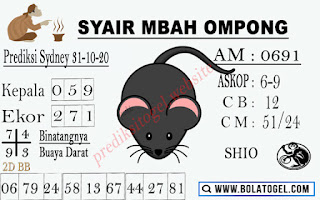 syair sydney mbah ompong