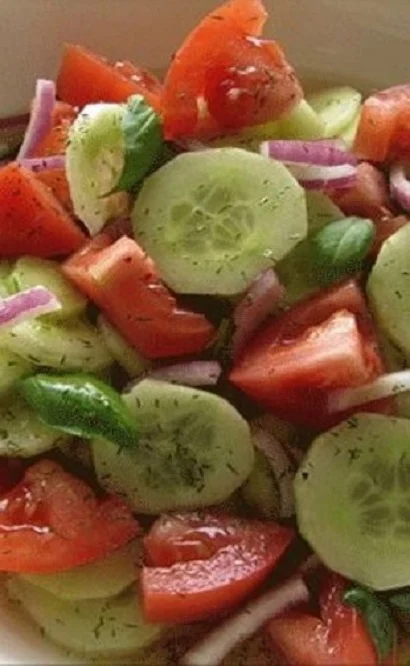 Marinated Cucumbers Onions and Tomatoes Recipe