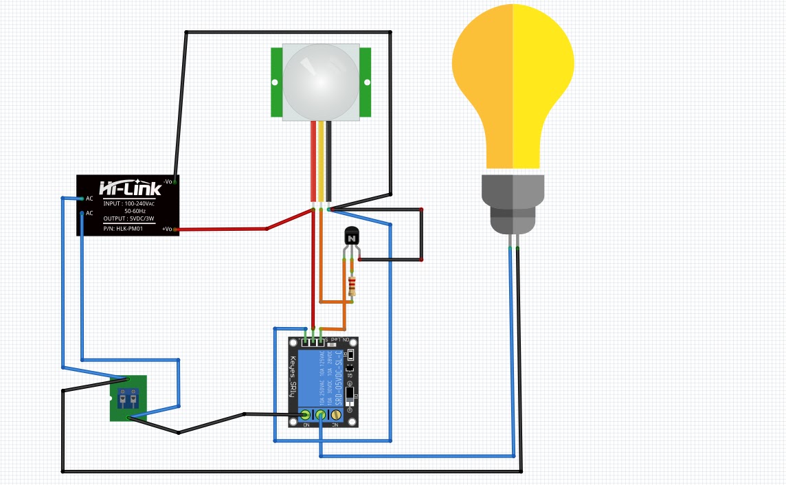 Membuat Sendiri Lampu Otomatis Murah Meriah Dengan Sensor Pir Dan Relay