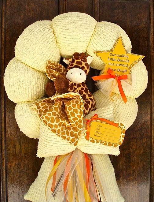 35. Baby Giraffe Wreath #1