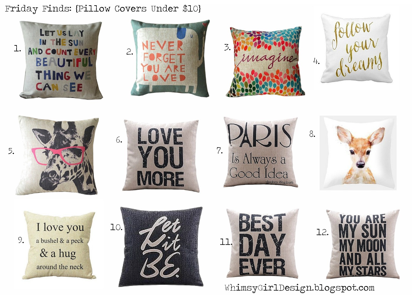 throw pillows under $5