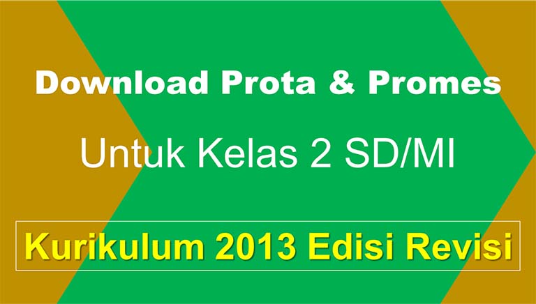Download Prota Dan Promes SD/MI Kelas 2 Kurikulum 2013 Terbaru