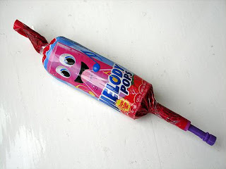... dos Chupas Melody Pop, Hello Kitty, Para-quedistas, Push-Pop e outros