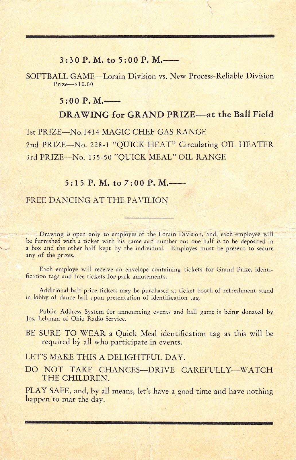 Brady's Bunch of Lorain County Nostalgia American Stove Memories