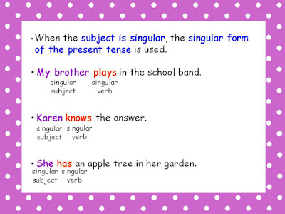 P2A Class Blog: Subject-Verb Agreement