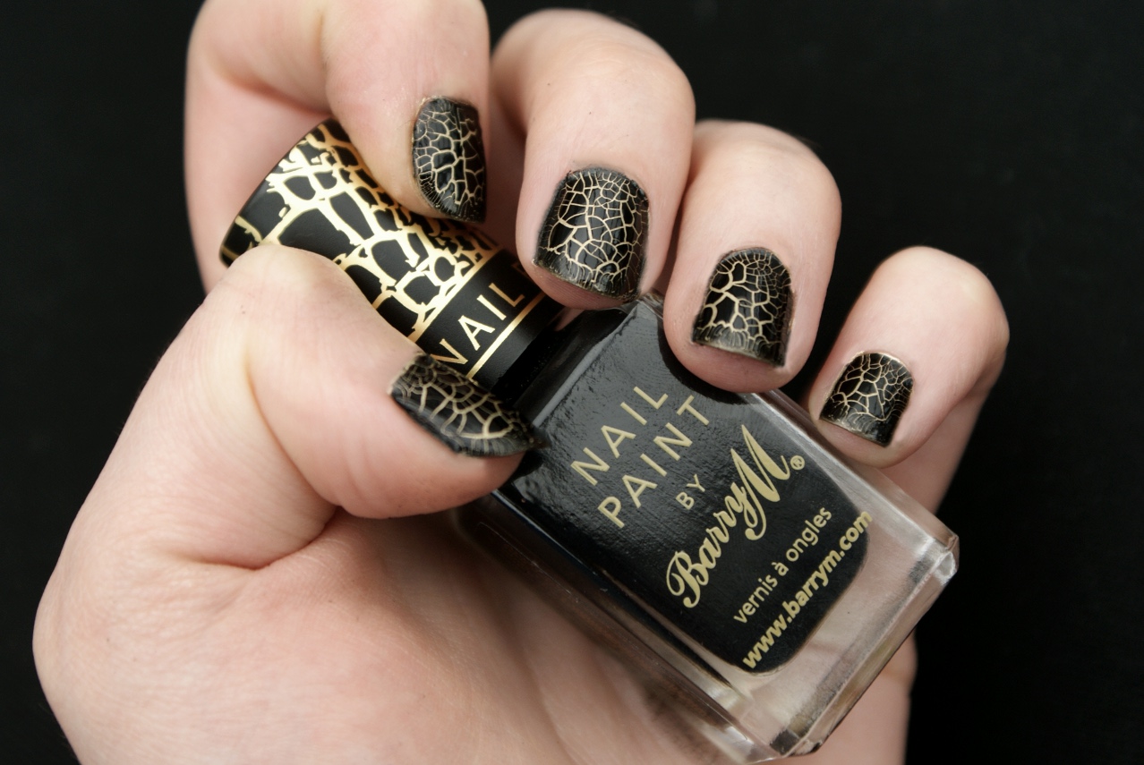 Barry M Croc Effect Nail Polish Review A Blackbird S