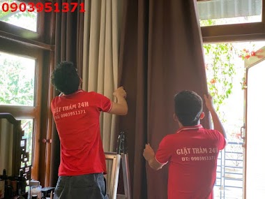 Dịch vụ giặt màn cửa giặt rèm cửa