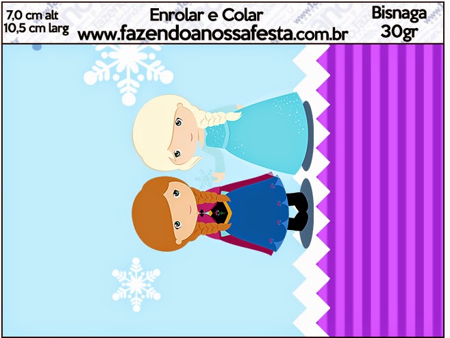 Frozen Niñas en Navidad: Etiquetas Candy Bar para Imprimir Gratis. Etiquetas de Frozen Niñas en Navidad para imprimir gratis.