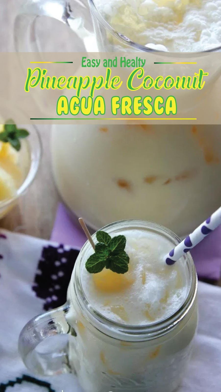 PINEAPPLE COCONUT AGUA FRESCA Recipe Spesial Food