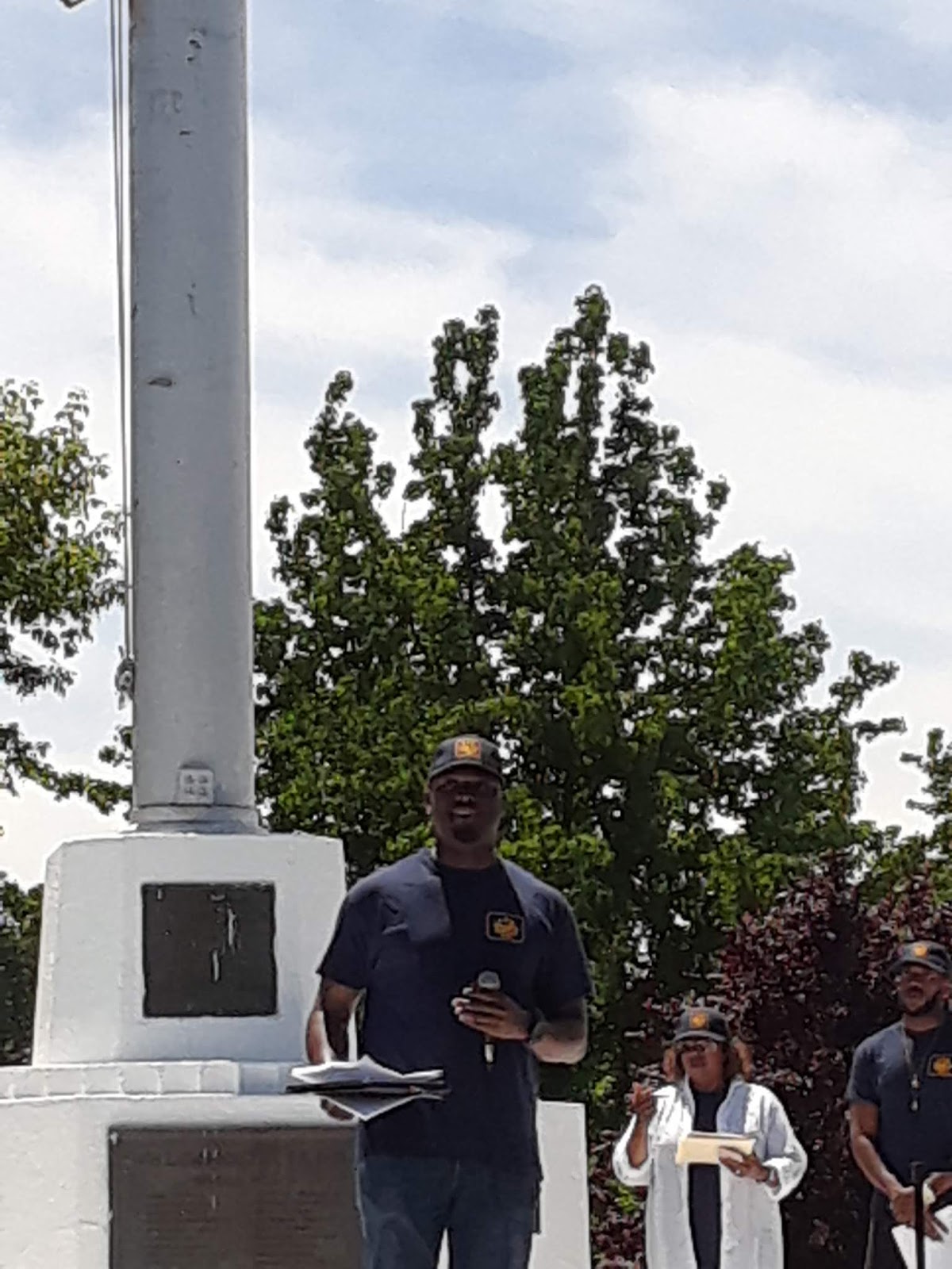 Spring Valley N.A.A.C.P. President Willie J. Trotman Speaks at Voting