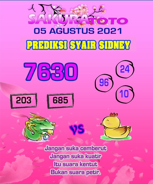 Kode syair togog sydney jumat 06 agustus 2021 KODE SYAIR