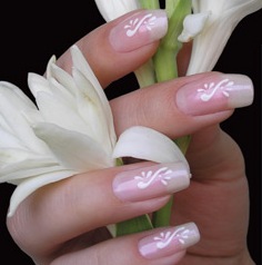 ACRYLIC NAILS: Flower Nail Designs