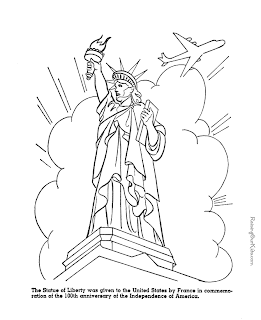 Statue Of Liberty Coloring Pages