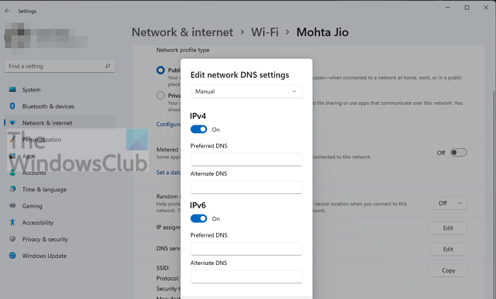 Ver configuración de DNS Adaptador de red de Windows