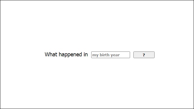 What Happened In My Birth Year