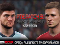 Option File PES 2019 untuk PTE 3.1 DLC 6.0 update 22/11/2019 Option File PES 2019 untuk PTE 3.1 DLC 6.0 update 22/11/2019