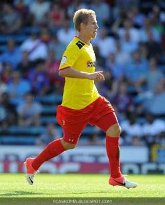 Matej Vydra playing for Watford.