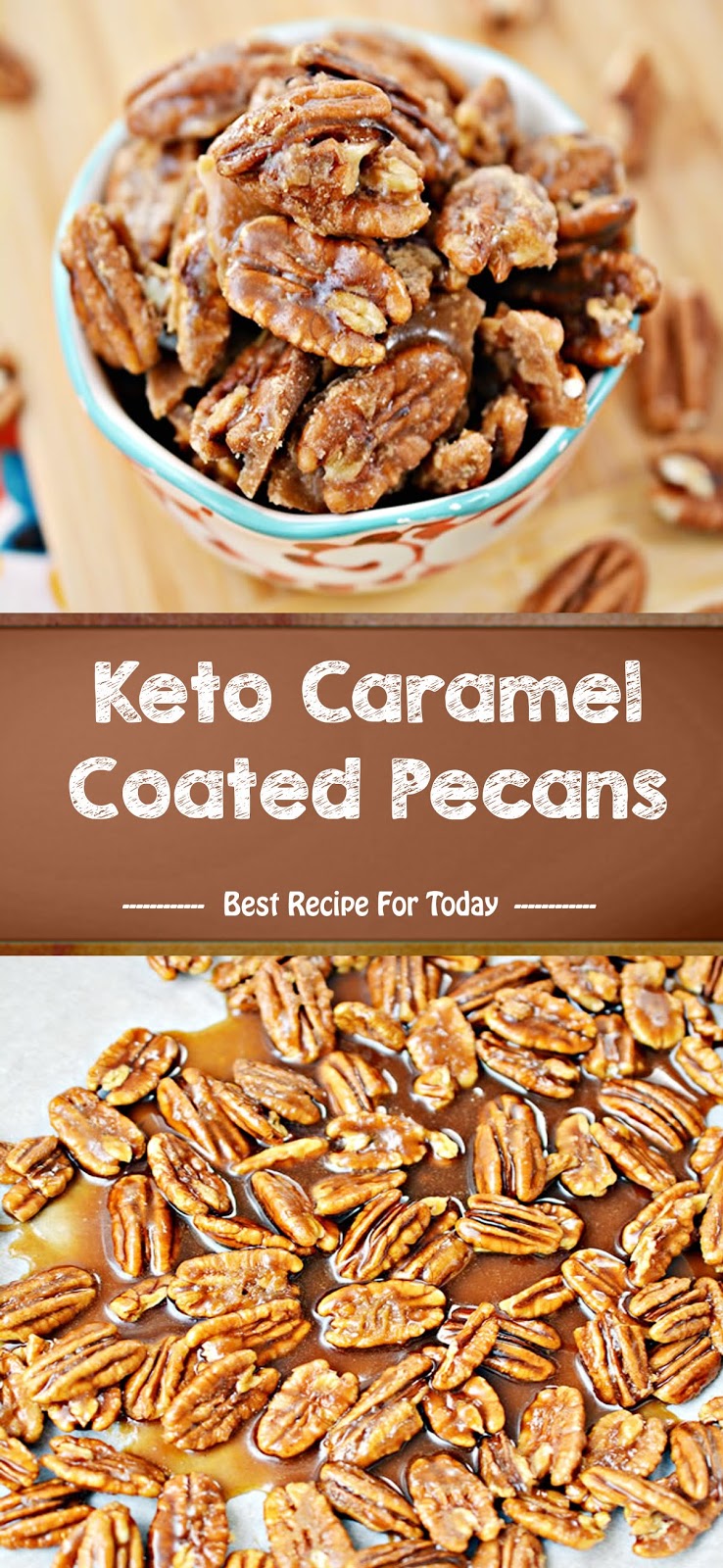 Keto Caramel Coated Pecans