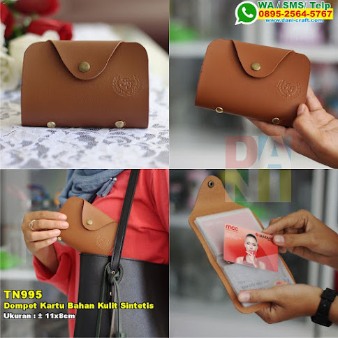 Dompet Kartu Bahan Kulit Sintetis