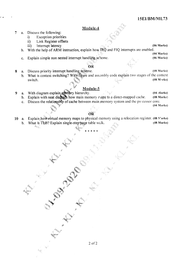Visvesvaraya Technological University B.E. (CBCS) Seventh Semester 15EI