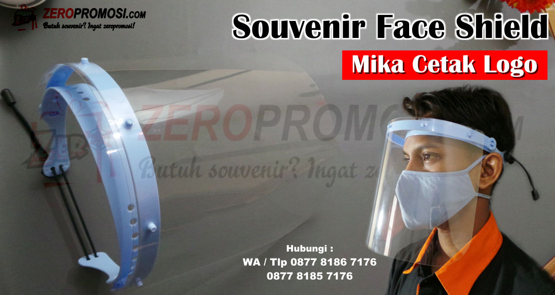 Souvenir Face Shield Alat Pelindung diri dari virus, Faceshield Mika Type Buka Tutup, Face Shield Face Protector, Souvenir Mika Face Shield Buka Tutup Murah