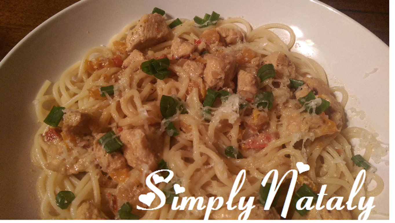 Simply Nataly Garlic Butter Spaghetti and Chicken