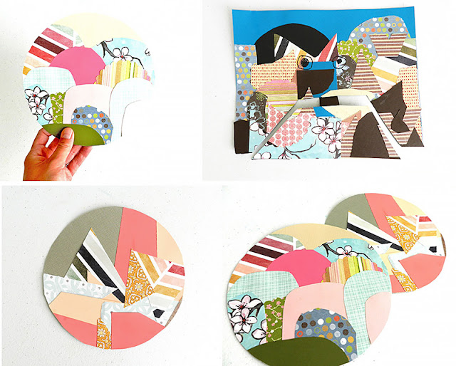 How to make paper collage landscape art
