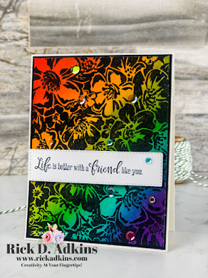 Have fun with the Faux Scratch Art Technique with your background stamps.  Click here to learn more.