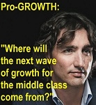 Justin Trudeau on growth.