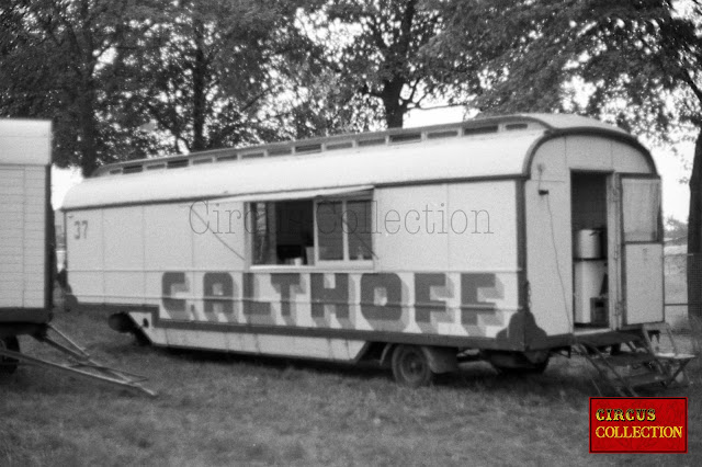 Série de photos du cirque Allemand Carl Althoff, Diepholz en Basse-Saxe, août 1973