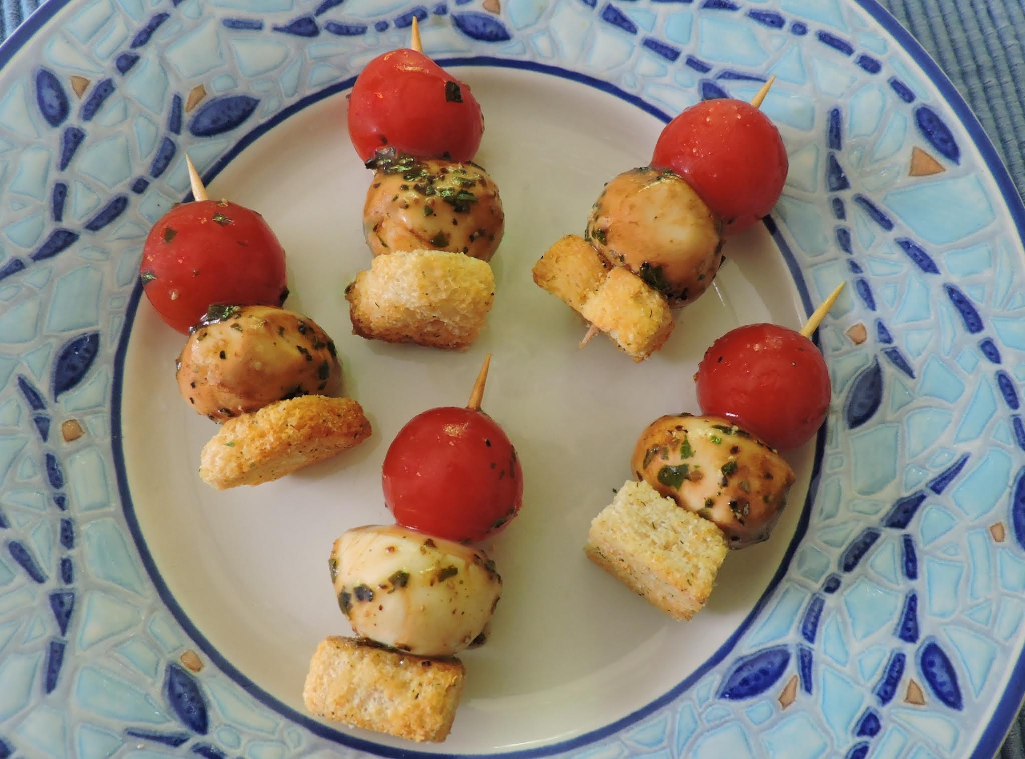 Marinated Mozzarella & Tomato Appetizers It's Farmers Market Week