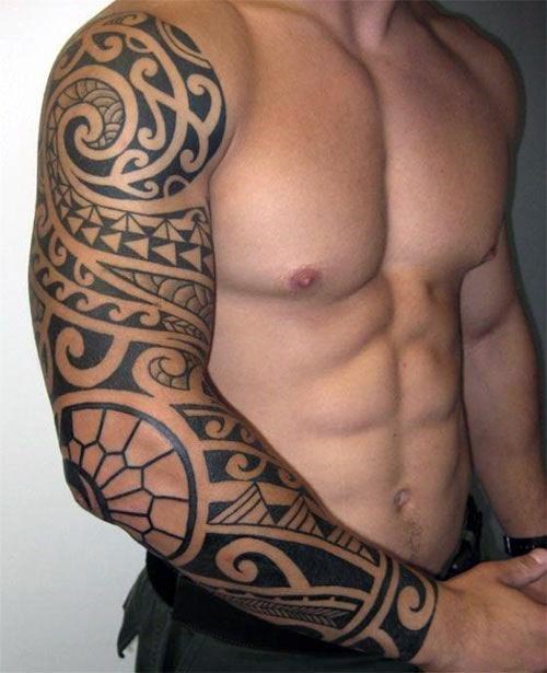 75+ Modern Tribal Tattoos for Guys (2019) Tatuaje Tribale