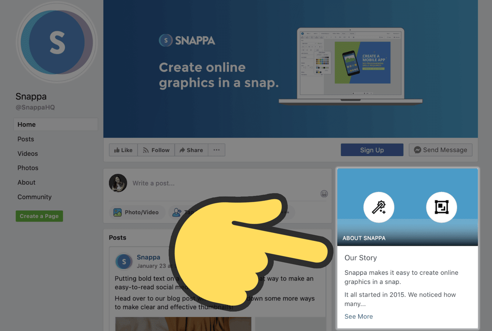 Facebook is changing the Page presentation layout by removing the ‘Our