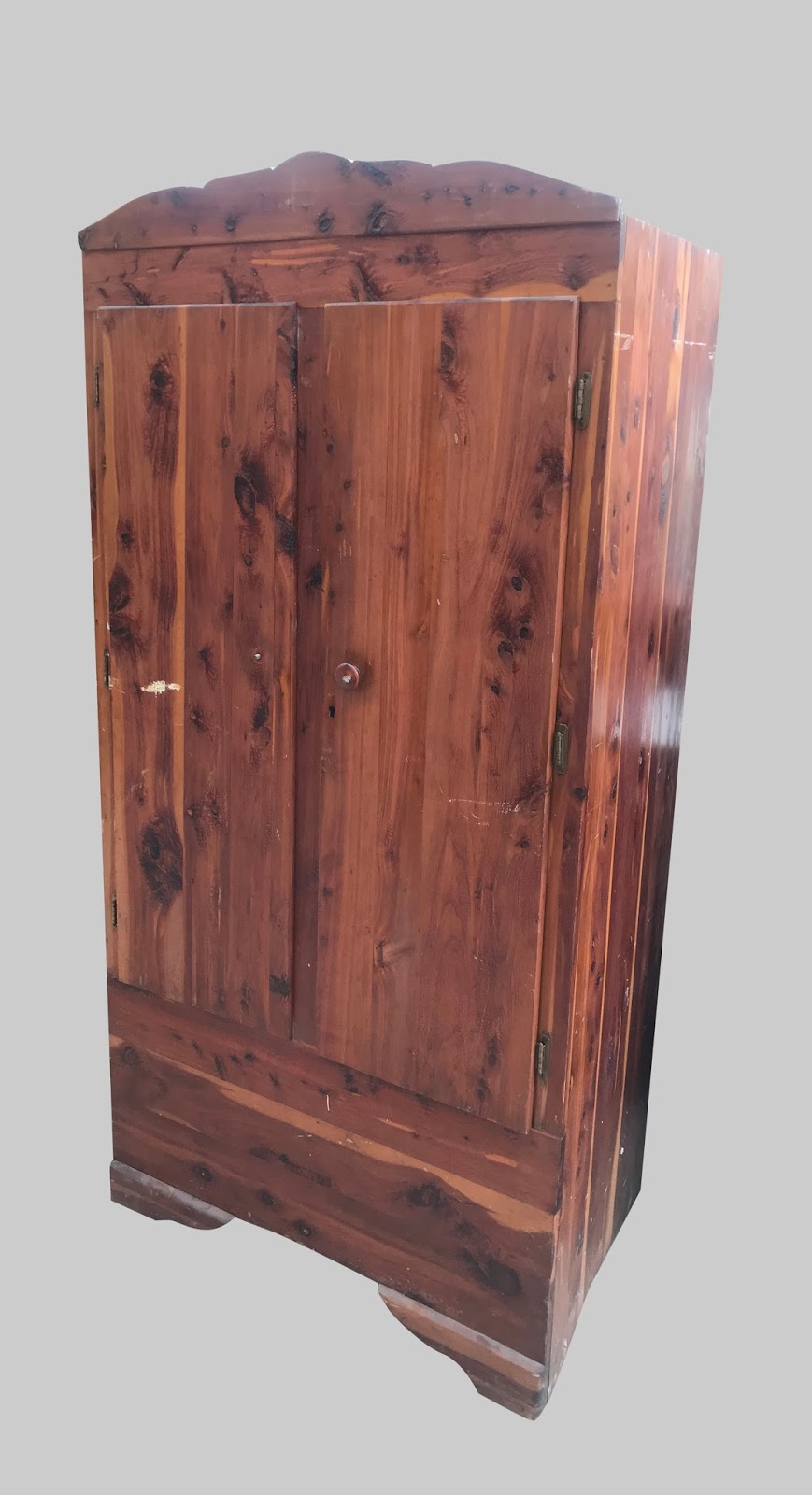 Uhuru Furniture & Collectibles Cedar Armoire 125 SOLD