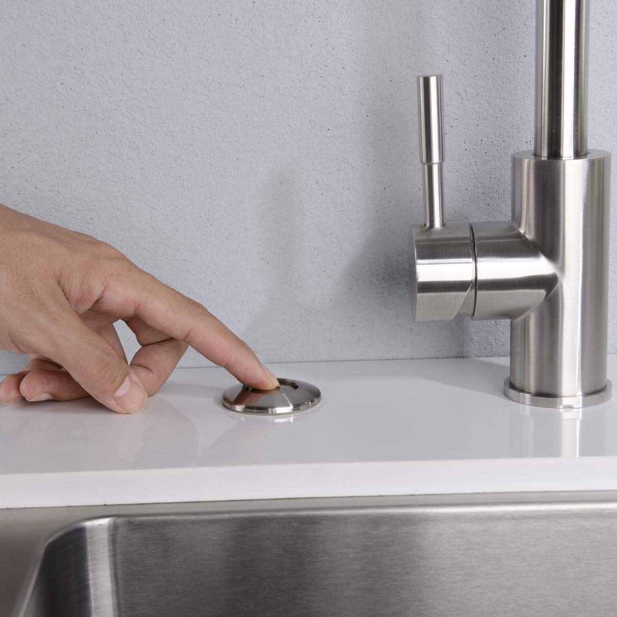 SINKINGDOM Garbage Disposal Sink Top Air Switch Kit Single Outlet Antique Copper