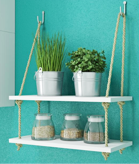 Hanging Rope Shelf