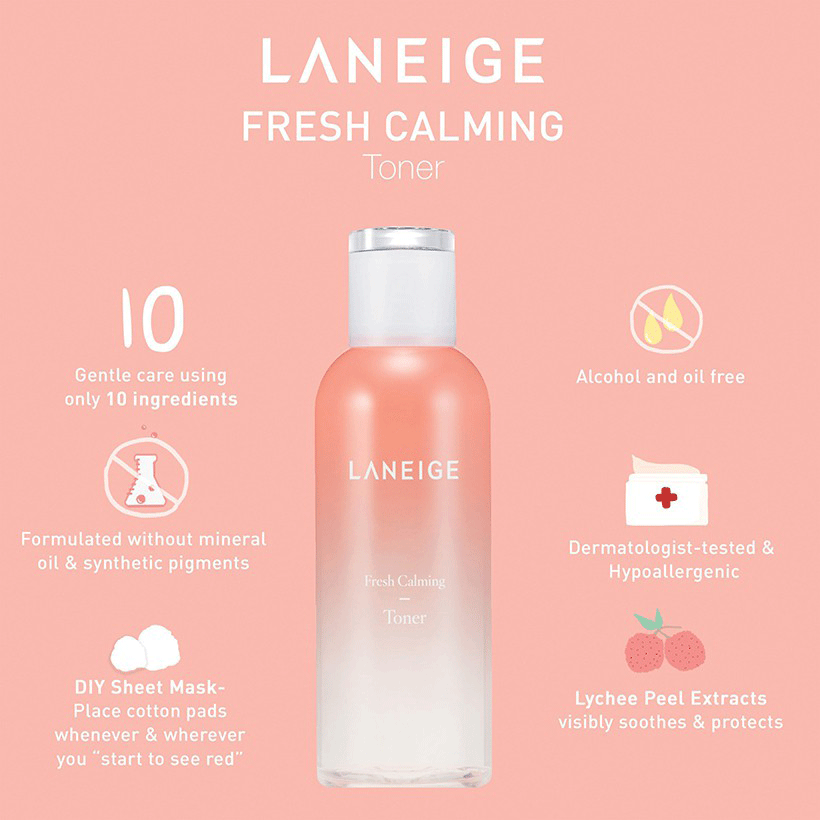 REVIEW LANEIGE FRESH CALMING TONER Diary Ayuk Hartini