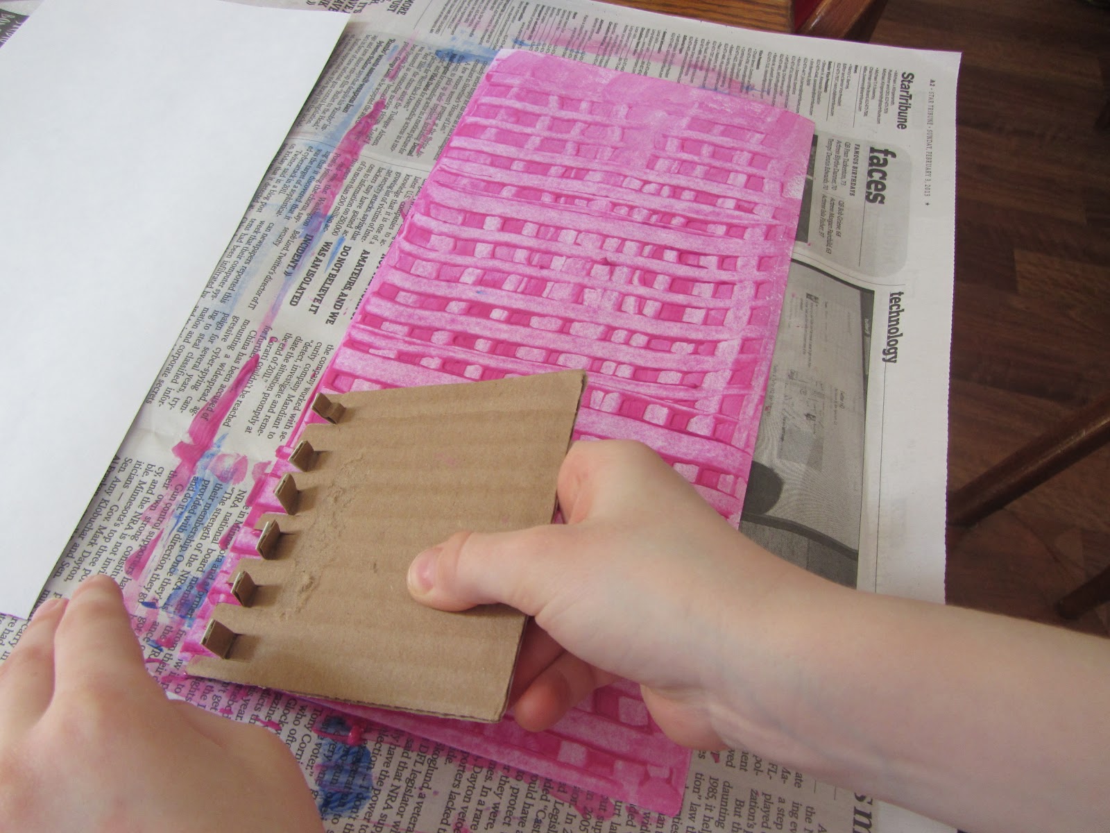 The Unlikely Homeschool: Art Lesson: Textured Houses