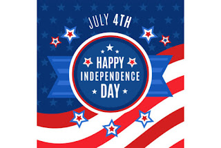 Download Free Flat 4th July Independence Day Graphic PSD Mockup Template