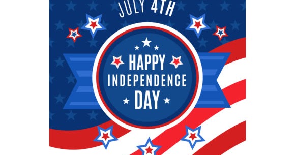 Download Free Flat 4th July Independence Day Graphic PSD Mockup Template