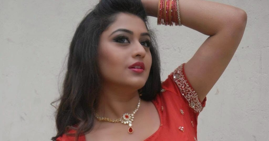 Actress Ramya Barna Hot Spicy Navel Show In Red Dress Gallery Movieezreel