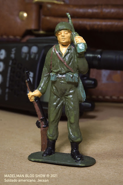 Figura de soldado americano con radio, Jecsan