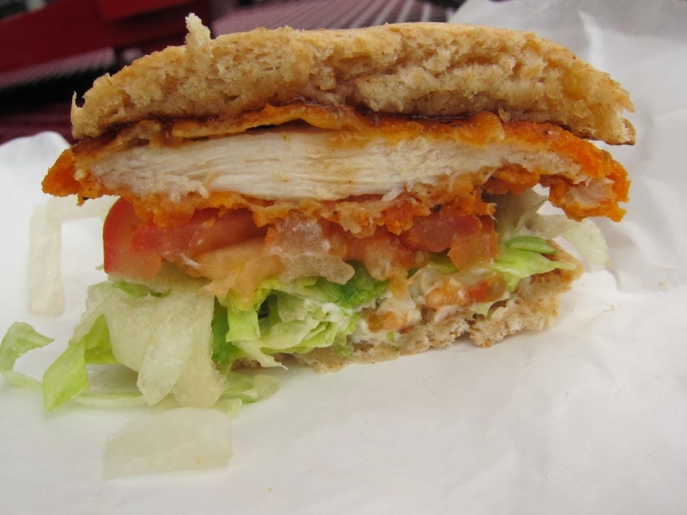 Review Sonic Island Fire Chicken Sandwich Brand Eating