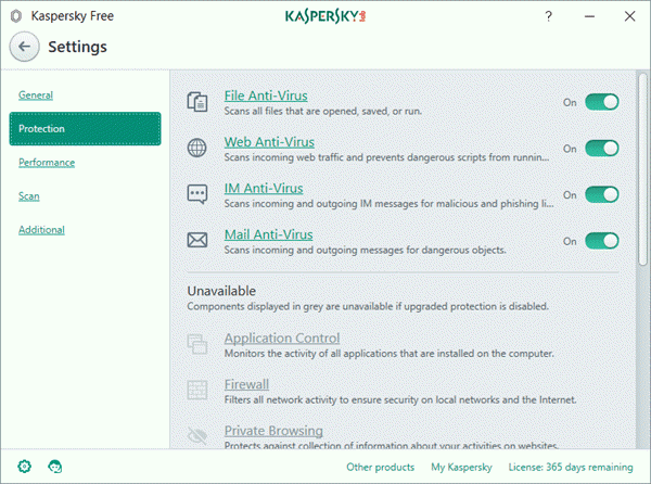 Antivirus gratuito Kaspersky