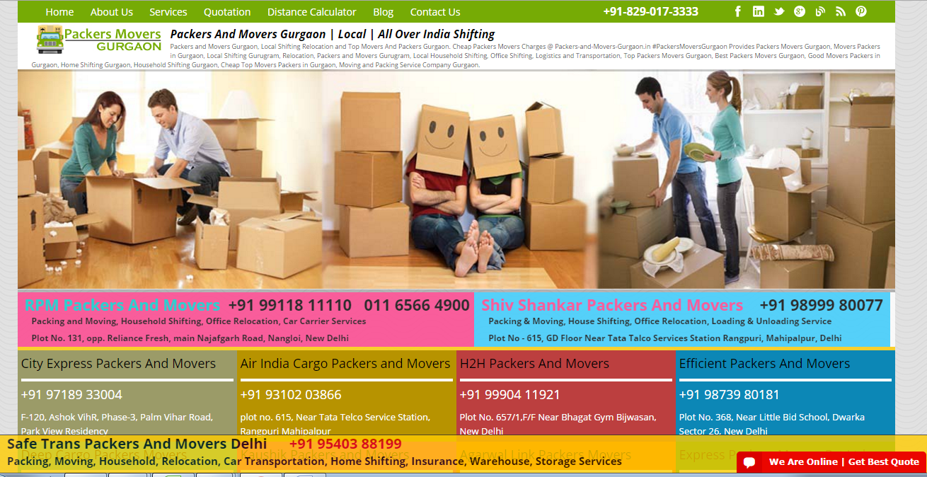 Packers And Movers In Gurgaon For Adjacent Moving Associations