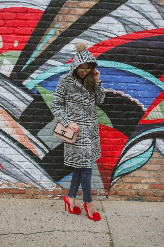 The 5TH Watch and Two Winter Looks - Red Soles and Red Wine